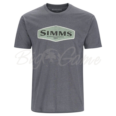 Футболка SIMMS Logo Frame T-Shirt цвет Titanium Heather фото 1