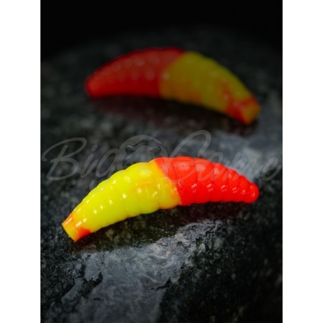 Личинка TERUKI Bro 3,8 см (8 шт.) зап. сыр цв. Chartreuse/Orange фото 1