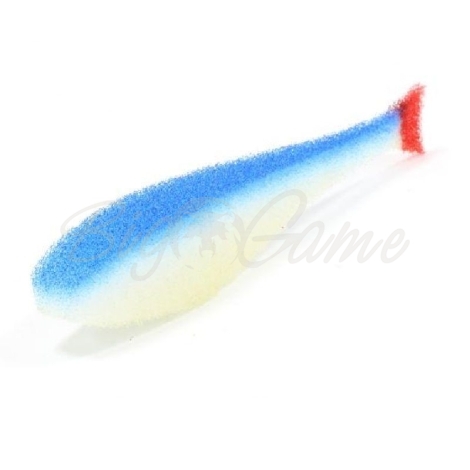 Поролоновая рыбка LEX Classic Fish NO 9 WBLB (белое тело / синяя спина / красный хвост) фото 1