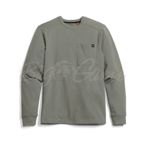 Лонгслив SITKA Foothills LS Crew цвет Field Gray фото 2