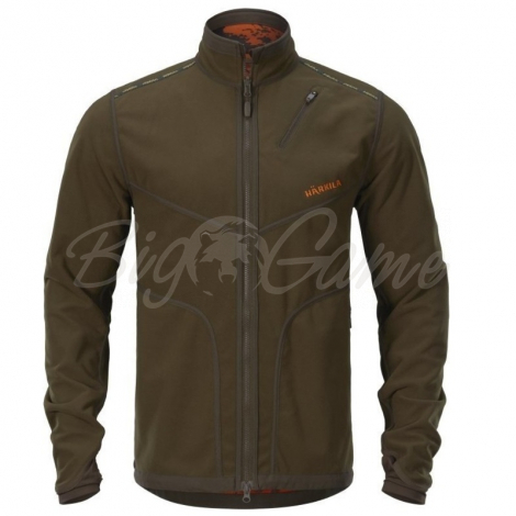 Толстовка HARKILA Wildboar Pro Reversible WSP jacket цвет Willow green / AXIS MSP Wildboar orange фото 6