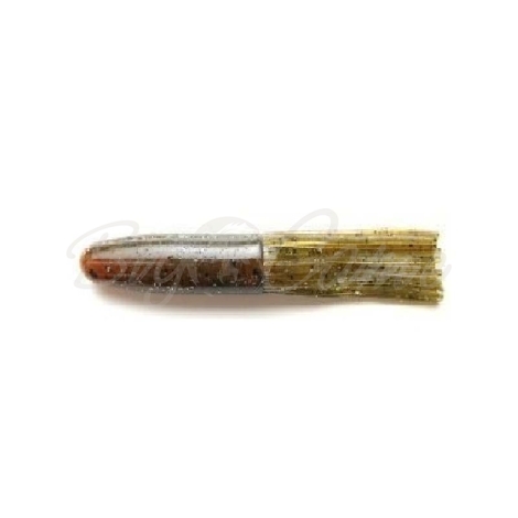 Октопус KEITECH Salty Core Tube 4,25" (6 шт.) цв. #501 Green Pumpkin Crawdad фото 1