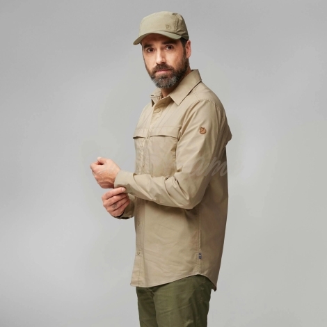 Рубашка FJALLRAVEN Abisko Trail Shirt LS цвет Fossil фото 6
