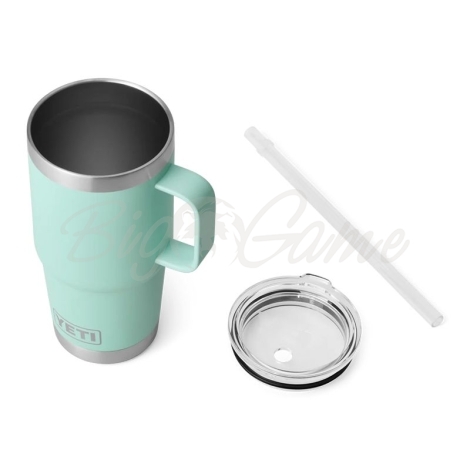 Термокружка YETI Rambler Straw Mug 710 цвет Seafoam фото 2