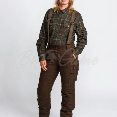 Полукомбинезон PINEWOOD WS Smaland abisko Hunting Trousers 2.0 цвет Suede Brown фото 2