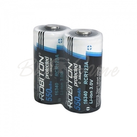 Аккумулятор ROBITON Li16340/3.0 (123a) 550mah с защитой (3.7B) (2 шт.) фото 1