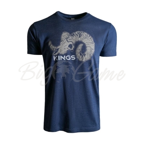 Футболка KING'S Full Curl Tee цвет Heather Denim фото 1