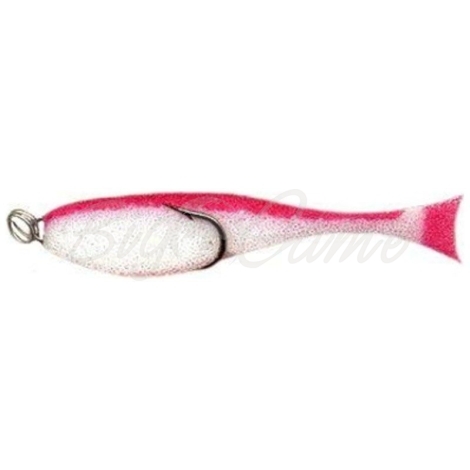 Поролоновая рыбка КОНТАКТ двойник 12 см (10 шт.) цв. бело-красный фото 1