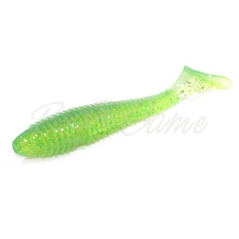 Виброхвост KEITECH Swing Impact FAT 4,8" (5 шт.) цв. EA#11 Lime Chartreuse Glow фото 1