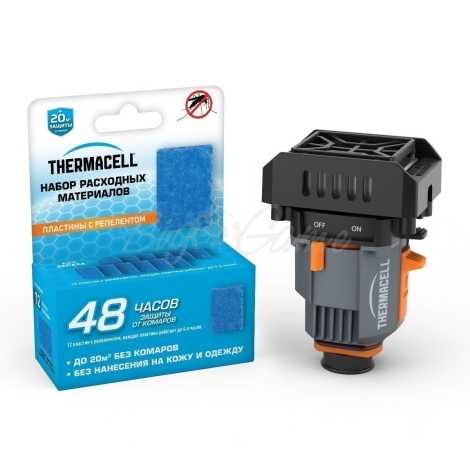 Прибор противомоскитный THERMACELL Backpacker + Backpacker Refills (12 пластин) цв. Черный фото 1