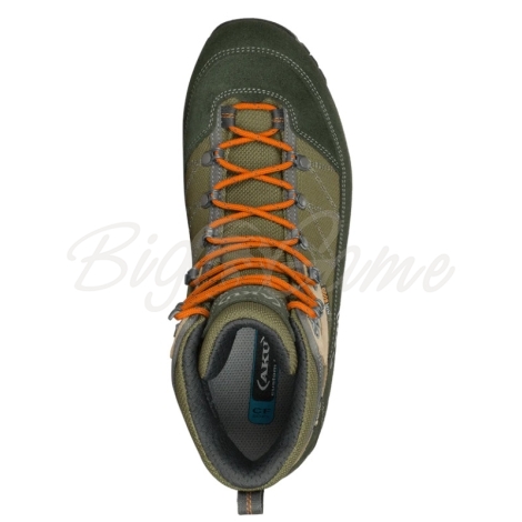 Ботинки горные AKU Trekker III Wide GTX цвет Green / Orange фото 2