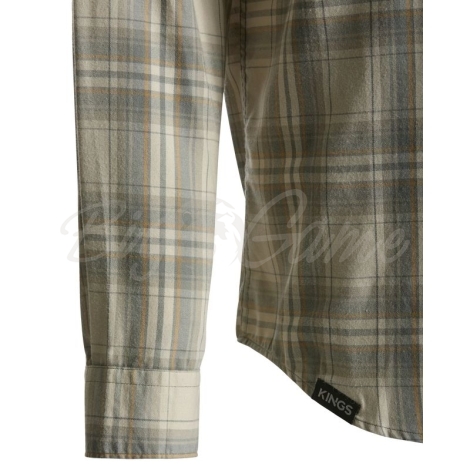 Рубашка KING'S Western Snap Flannel цвет Western Khaki Plaid фото 4