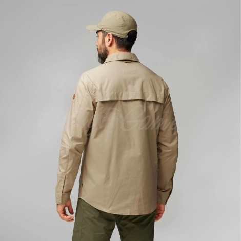 Рубашка FJALLRAVEN Abisko Trail Shirt LS цвет Fossil фото 5