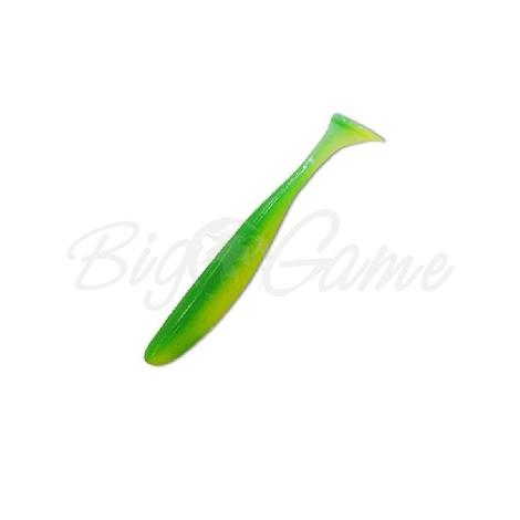Виброхвост KEITECH Easy Shiner 4,5" (6 шт.) цв. EA#11 Lime Chartreuse Glow фото 1