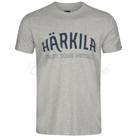 Футболка HARKILA Modi Melange S/S T-Shirt цвет Light grey melange фото 1