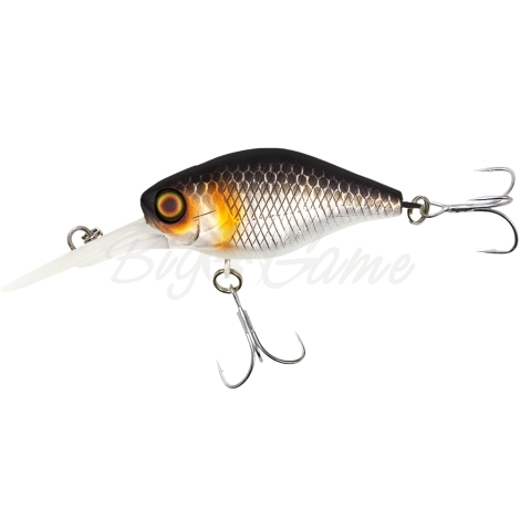 Воблер JACKALL D Chubby 38 Silent цв. uv mat silver & black фото 1