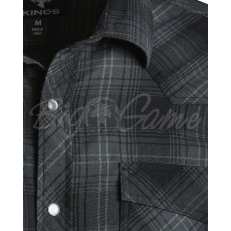Рубашка KING'S Western Snap Flannel цвет Western Charcoal Plaid фото 6