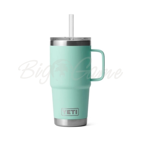 Термокружка YETI Rambler Straw Mug 710 цвет Seafoam фото 1