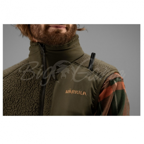 Жилет HARKILA Polar fleece waistcoat цвет Willow green фото 4