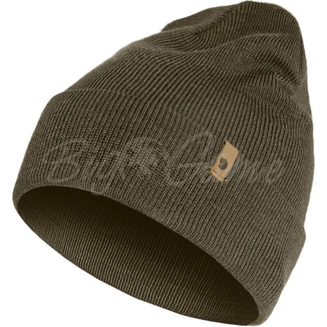 Шапка FJALLRAVEN Classic Knit Hat цвет 633 Dark Olive фото 3