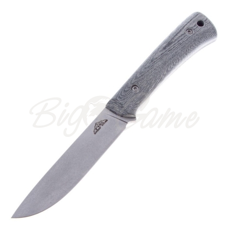 Нож N.C.CUSTOM Camper Micarta Stone Wash Сталь Х105 рукоять Микарта фото 1