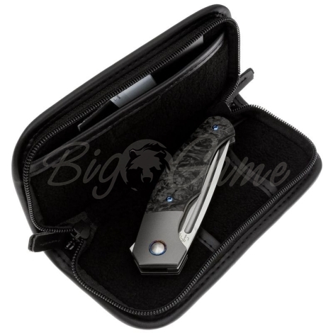 Нож складной полуавтоматический BOKER Collection 2025 сталь CPM MagnaCut рукоять Титан,Карбон цв. Черный фото 3