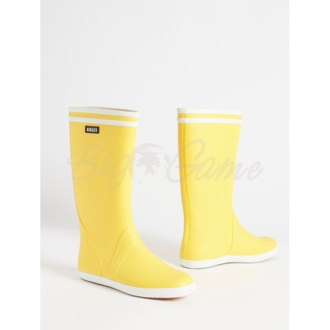 Сапоги AIGLE Goeland 2 цвет Jaune / Blanc фото 1