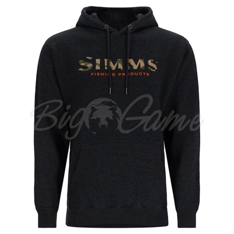 Толстовка SIMMS Logo Hoody цвет Charcoal Heather фото 1