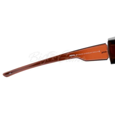 Очки поляризационные INVU Мужские E2301B цв. Черный / Коричневый цв. ст. Серый фото 4