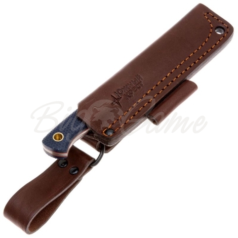 Нож ЮЖНЫЙ КРЕСТ Термит Сталь VG10 рукоять Микарта синяя/насечка фото 3