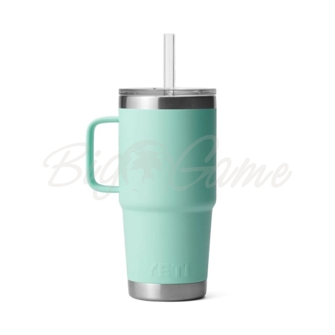 Термокружка YETI Rambler Straw Mug 710 цвет Seafoam фото 4