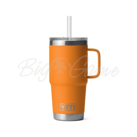 Термокружка YETI Rambler Straw Mug 710 цвет King Crab Orange фото 1