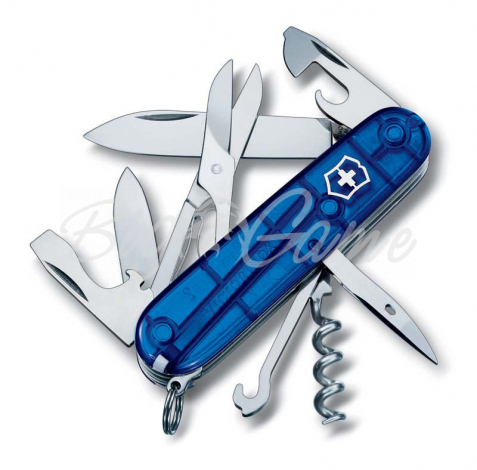 Нож VICTORINOX Climber 91мм 14 функций цв. синий полупрозрачный фото 1