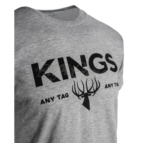 Футболка KING'S Any Tag Any Time Tee цвет Heather Grey фото 3