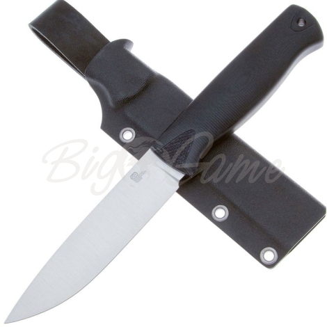 Нож OWL KNIFE Otus сталь N690 рукоять Микарта черная фото 4