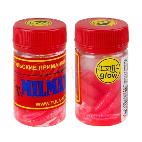 Слаг MILMAX Straight Worm светонакопительный аттр. сыр 85 мм (8 шт.) код цв. 047 фото 1