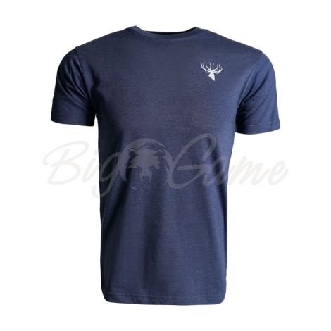 Футболка KING'S Whitetail Shed Tee цвет Heather Denim фото 1