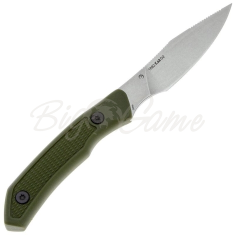 Нож с фиксированным клинком KERSHAW Deschutes Caper сталь D2 рукоять Полипропилен цв. Зеленый фото 5