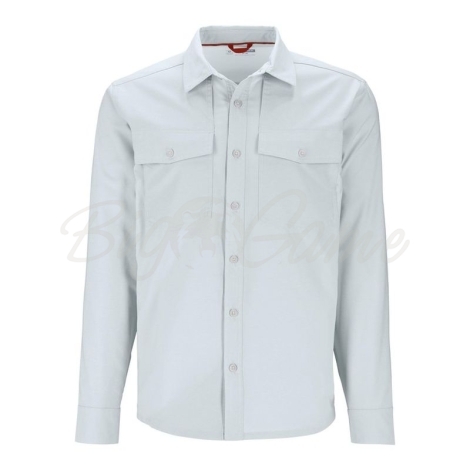 Рубашка SIMMS No-See-Um Bugstopper LS Shirt цвет Bimini Blue Heather фото 1
