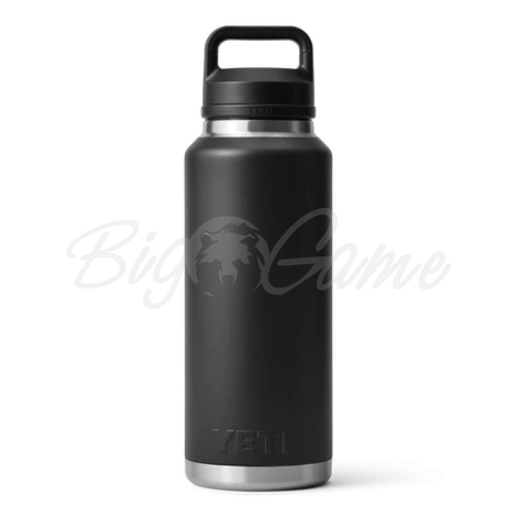 Термос YETI Rambler Bottle Chug Cap 1400 цвет Black фото 2