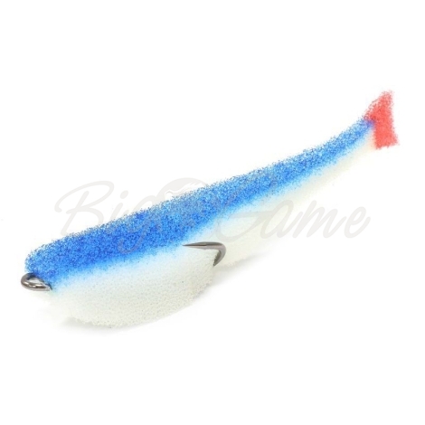 Поролоновая рыбка LEX Classic Fish CD UV 7 WBLB (белое тело / синяя спина / красный хвост) фото 1
