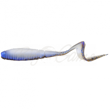 Виброхвост JACKALL Rhythm Curly 5" (5 шт.) цв. bluegill/pearl white фото 1