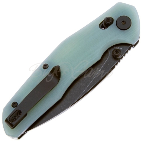 Нож складной BESTECH Ronan 14C28N рукоять стеклотекстолит G10 цв. Зеленый фото 2