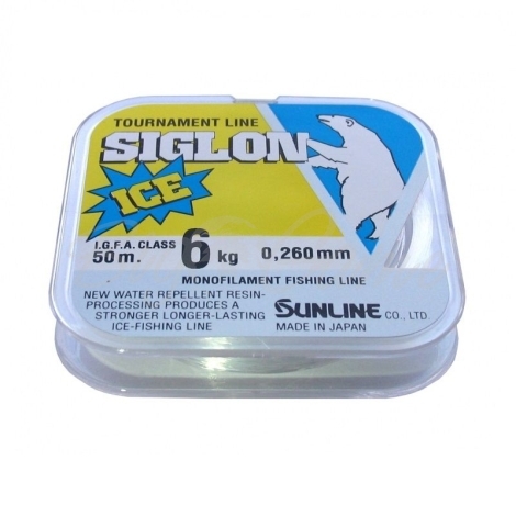 Леска SUNLINE Siglon V Ice Fishing 50 м цв. прозрачный № 2,5 фото 1