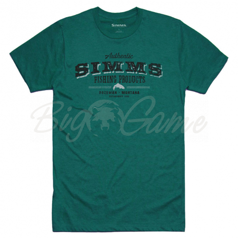 Футболка SIMMS Working Class T-Shirt цвет Dark Teal Heather фото 1