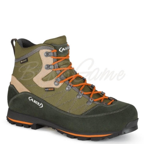 Ботинки горные AKU Trekker III Wide GTX цвет Green / Orange фото 1