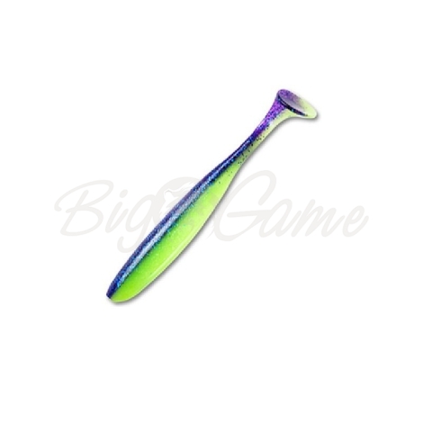 Виброхвост KEITECH Easy Shiner 4" (7 шт.) цв. PAL #06 Violet Lime Belly фото 1