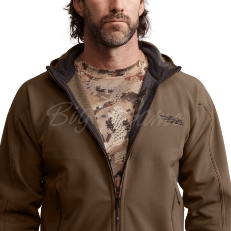 Толстовка SITKA Alpha Fleece Hooded Jacket цвет Cattail Brown фото 3