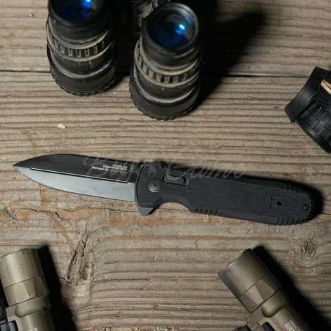 Нож складной SOG Pentagon Mk3-Blackout сталь CTS-XHP рукоять G-10 цв. Черный фото 2