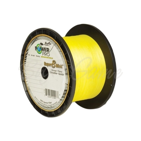 Плетенка POWER PRO Super 8 Slick 1370 м цв. Yellow (Желтый) 0,13 мм фото 1